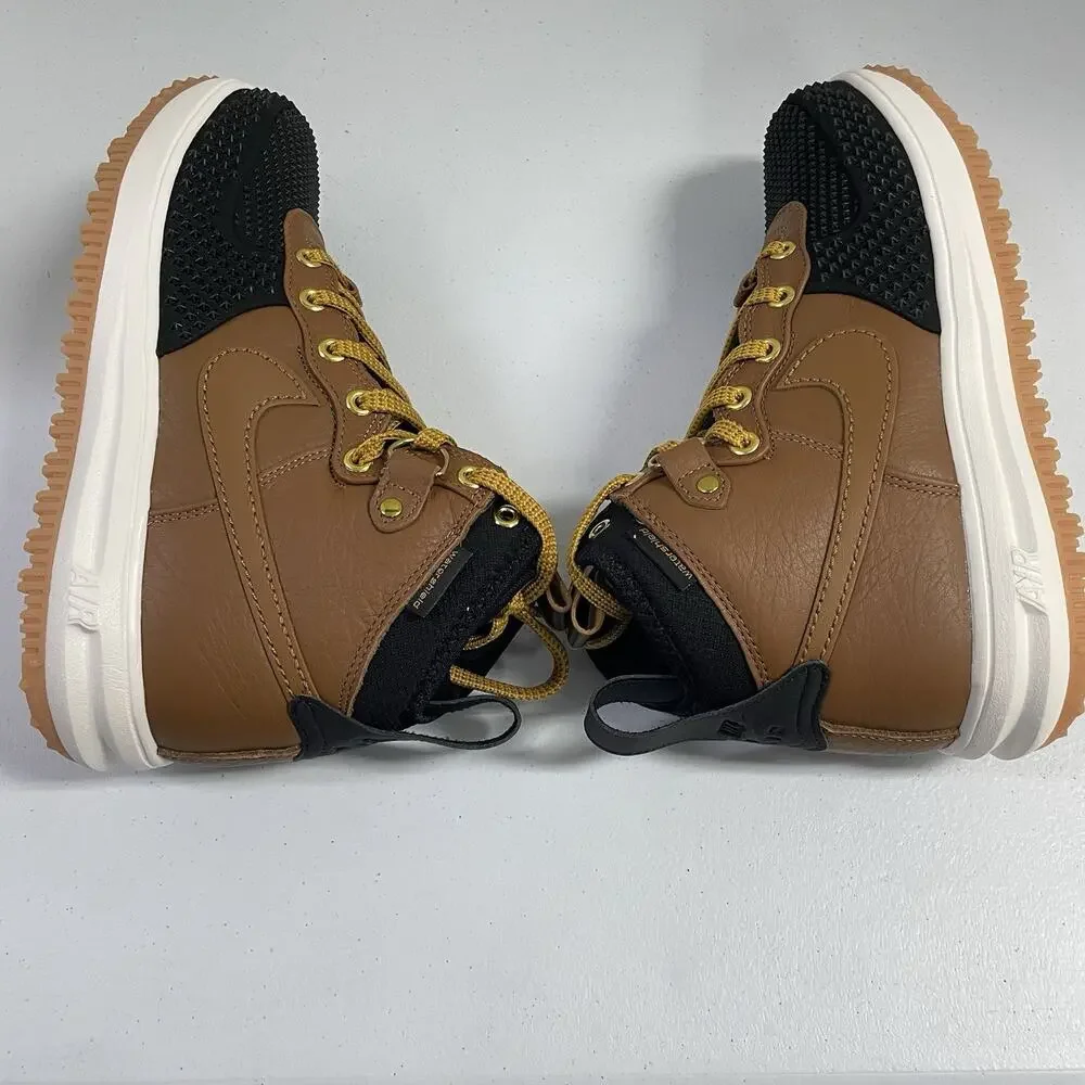 Nike Lunar Force 1 Duckboot Ale Brown Black 805899 202 Size 6.5 Men Size 8 Women